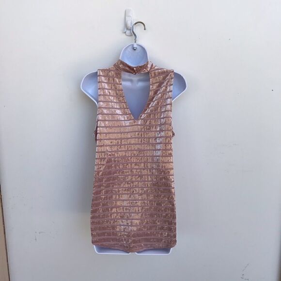 I.N. San Francisco Pink Velour Tank Top size L - Picture 4 of 6